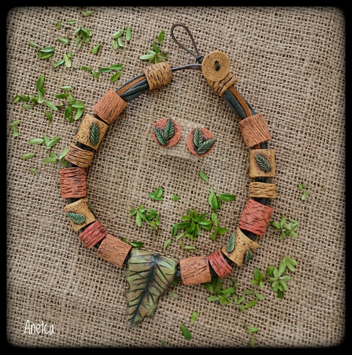 Collar y pantallas con hoja (#112)